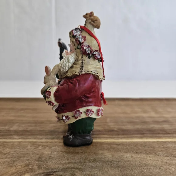 Christopher Radko Woodland Winds Frosty Leaf Santa Ornament 1998 Vintage - Picture 7 of 14